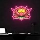 Lotus Flower Neon X Acrylic Artwork