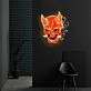 Hannya Mask Neon X Acrylic Artwork