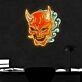 Hannya Mask Neon X Acrylic Artwork