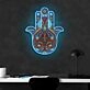 Hamsa Neon X Acrylic Artwork