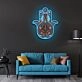 Hamsa Neon X Acrylic Artwork