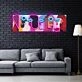 Five Faces Neon X Acrylic Artwork