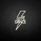 'Let's dance' neon sign