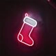 Festive Stocking Glow Neon Sign