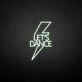 'Let's dance' neon sign