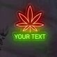 Customize  Herb Haven Leaf Neon Sign