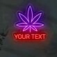 Customize  Herb Haven Leaf Neon Sign