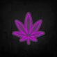Herb Haven Leaf Neon Sign