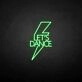 'Let's dance' neon sign