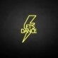 'Let's dance' neon sign