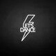 'Let's dance' neon sign
