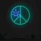 High Life Glow Leaf Neon Sign