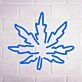 Stoner's Delight Leaf Neon Sign
