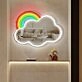 Cloud rainbow Neon Mirror Sign