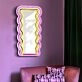 Wavy Waves Mirror Neon Light