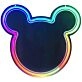 Cuddly Bear Mirror Neon Signs