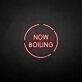 'Now boiling' neon sign