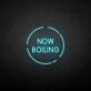 'Now boiling' neon sign