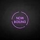 'Now boiling' neon sign