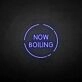 'Now boiling' neon sign
