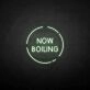 'Now boiling' neon sign