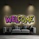 Welcome Led Neon Sign Light Pop Art