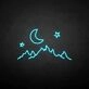 'Moon &amp; Mountain' neon sign
