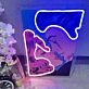 Couple Portrait Led Neon Sign Light Pop Art