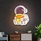 Burger Astronaut Led Neon Sign Light Pop Art