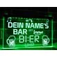 Es ist immer Bier Uhr Leuchtreklame Hanging Neon Sign