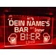 Es ist immer Bier Uhr Leuchtreklame Hanging Neon Sign