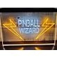 Pinball Wizard Two Tone Hanging Neon Sign