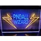 Pinball Wizard Two Tone Hanging Neon Sign