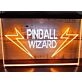 Pinball Wizard Two Tone Hanging Neon Sign
