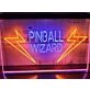 Pinball Wizard Two Tone Hanging Neon Sign