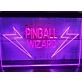 Pinball Wizard Two Tone Hanging Neon Sign