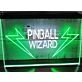 Pinball Wizard Two Tone Hanging Neon Sign