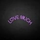 'Love a lot' neon sign