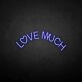 'Love a lot' neon sign