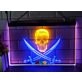 Pirates Skull and Swords Two Tone Hanging Neon Sign