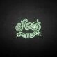 'Live ride' neon sign