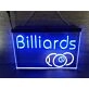 Billiards Two Tone Hanging Neon Sign