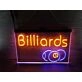 Billiards Two Tone Hanging Neon Sign