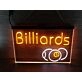 Billiards Two Tone Hanging Neon Sign