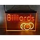 Billiards Two Tone Hanging Neon Sign