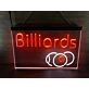 Billiards Two Tone Hanging Neon Sign