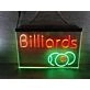 Billiards Two Tone Hanging Neon Sign