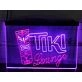 Tiki Lounge Two Tone Hanging Neon Sign