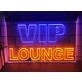 VIP Lounge Two Tone Hanging Neon Sign
