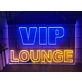 VIP Lounge Two Tone Hanging Neon Sign